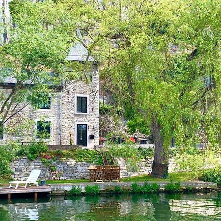 Villa Pieds Dans L'Eau Private Wellness Bordure De Meuse Lustin Esterno foto