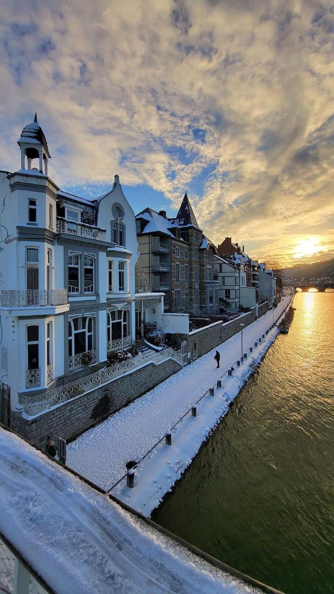 Villa Pieds Dans L'Eau Private Wellness Bordure De Meuse Lustin Esterno foto
