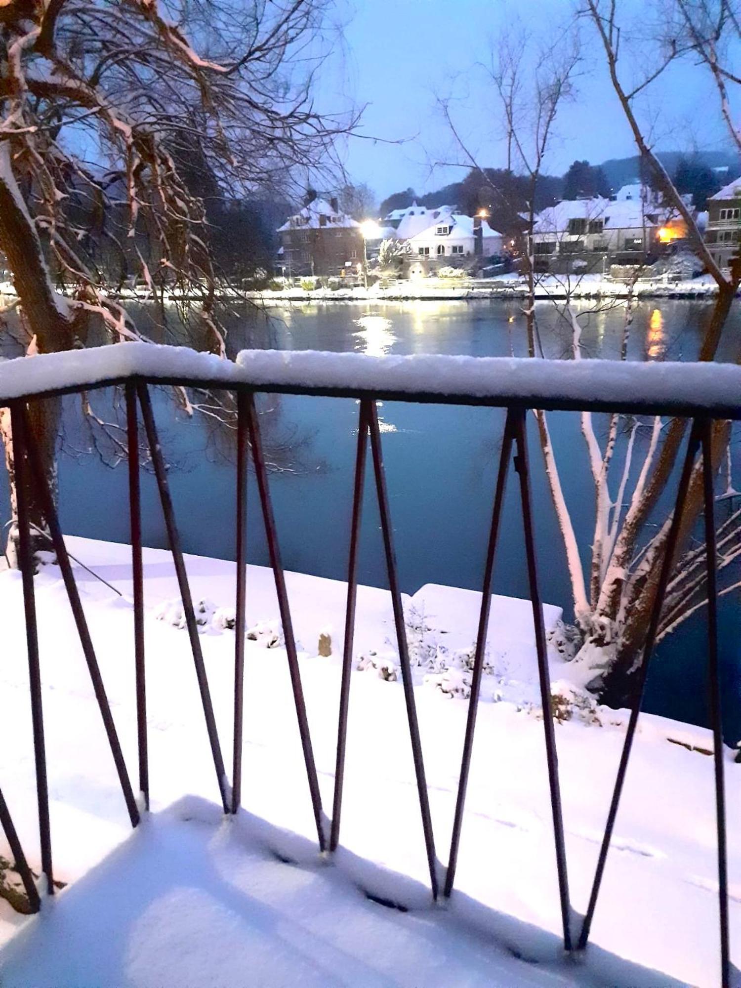 Villa Pieds Dans L'Eau Private Wellness Bordure De Meuse Lustin Esterno foto