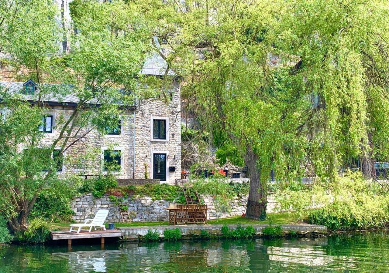 Villa Pieds Dans L'Eau Private Wellness Bordure De Meuse Lustin Esterno foto