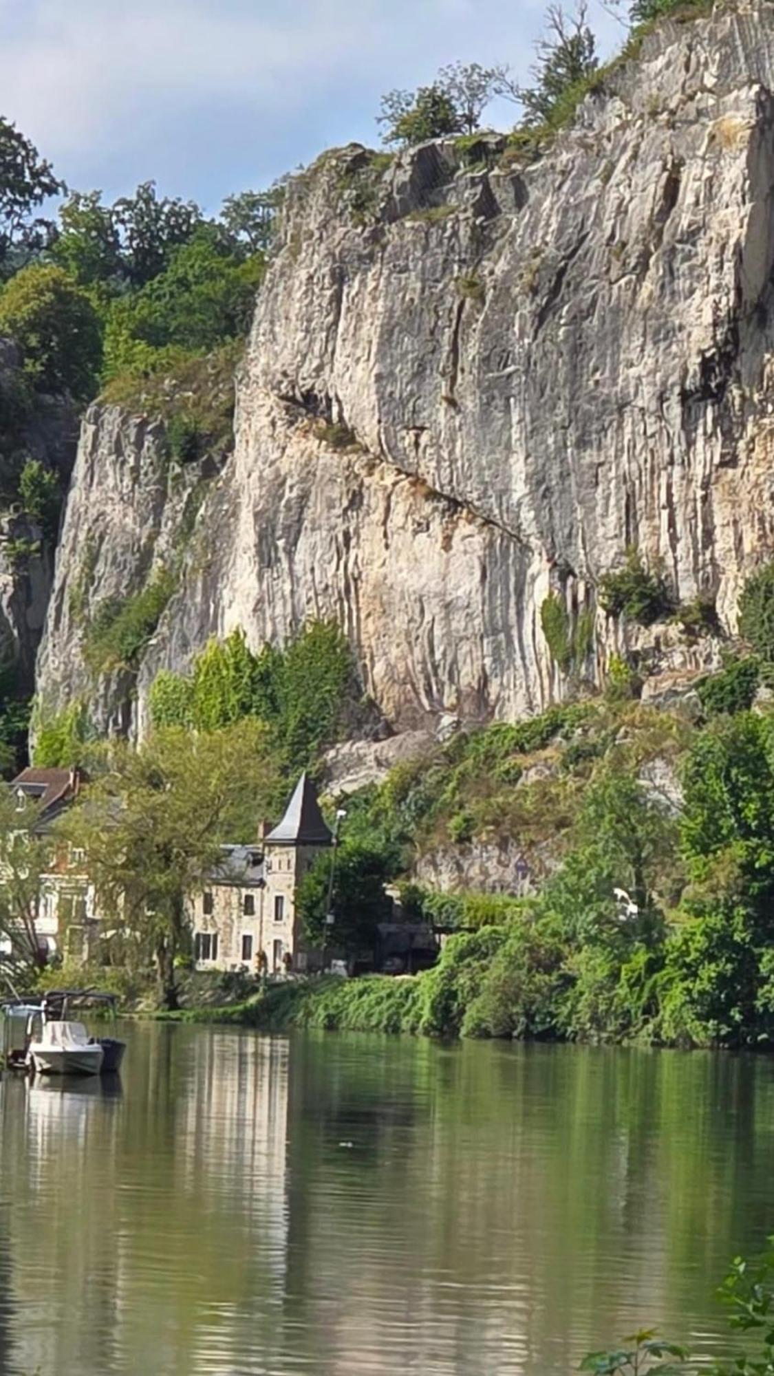 Villa Pieds Dans L'Eau Private Wellness Bordure De Meuse Lustin Esterno foto